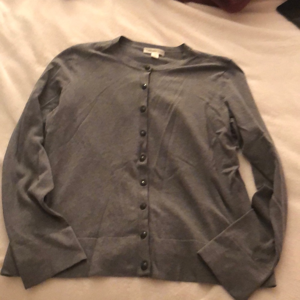 Gray cardigan